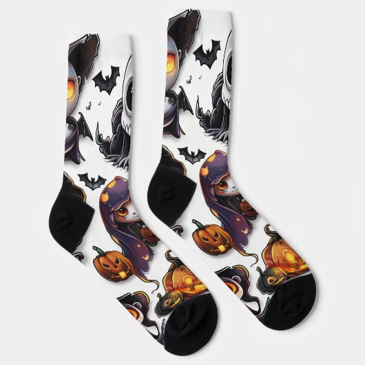 Halloween Characters Digital Art Socken (Rechts)