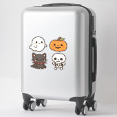 Halloween Characters � Ghost, Pumpkin, Black Cat & Aufkleber (Koffer)