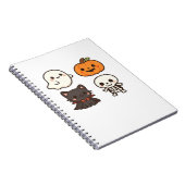 Halloween Characters � Ghost, Pumpkin, Black Cat & Notizblock (Rechte Seite)