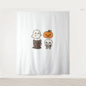 Halloween Characters - Ghost, Pumpkin, Black Cat & Wandteppich (Vorderseite)
