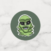 Halloween Characters individuelle Name, Text & Far Konfetti (Klein Vorderseite)