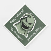 Halloween Characters individuelle Name, Text & Far Serviette (Ecke)