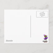 Halloween Charming Hexe Postkarte (Rückseite)