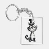 Halloween Chat #8 Digitale Kunst Schlüsselanhänger (Vorderseite links)