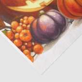 Halloween Chat mit Pumpkins Dekoupage Tissue Seidenpapier (Ausschnitt)