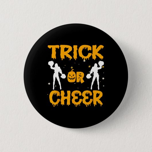 Halloween Cheerleader Funny Costume Cheerleader C Button (Vorderseite)
