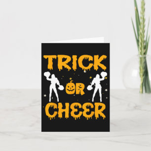 Halloween Cheerleader Funny Costume Cheerleader C Karte