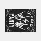 Halloween Chelorette Bis Dass Der Tod Uns Scheidet Fleecedecke (Vorderseite (Horizontal))