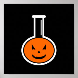 Halloween Chemie Pumpkin Poster