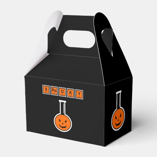 Halloween Chemie Spooky Pumpkin Gefallen Box Geschenkschachtel (Vorderseite)