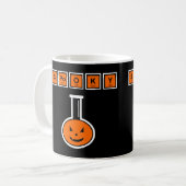 Halloween Chemie Spooky Pumpkin-Kaffee-Tasse Kaffeetasse (Vorderseite Links)