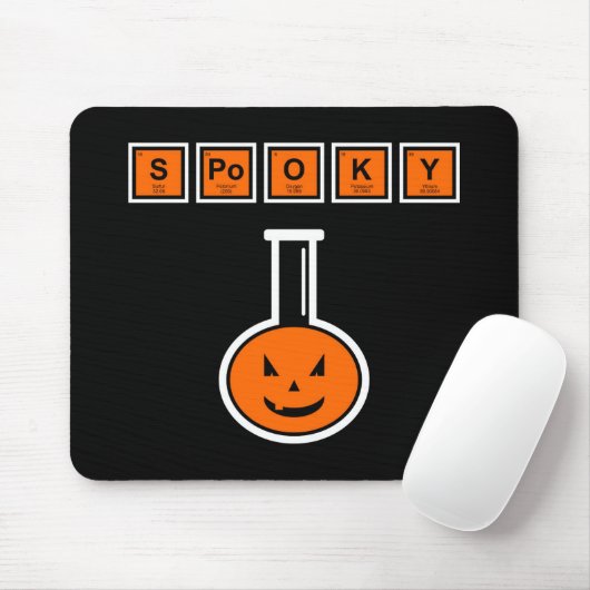 Halloween Chemie Spooky Pumpkin Mouse Pad Mousepad (Mit Mouse)