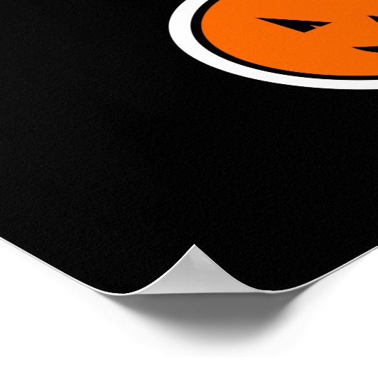 Halloween Chemie Spooky Pumpkin Poster (Ecke)