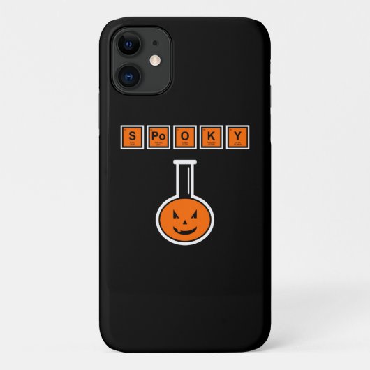 Halloween Chemistry Spooky Pumpkin iPhone 11 Fall Case-Mate iPhone Hülle (Rückseite)