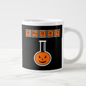 Halloween Chemistry Spooky Pumpkin Jumbo-Tasse (Rechts)