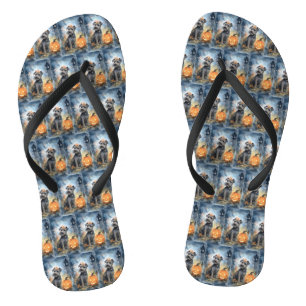 Halloween Chesapeake Bay Terrier mit Pumpkins Badesandalen