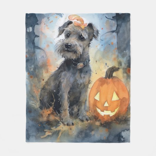 Halloween Chesapeake Bay Terrier mit Pumpkins Fleecedecke (Vorderseite)