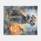 Halloween Chesapeake Bay Terrier mit Pumpkins Fleecedecke (Vorderseite (Horizontal))