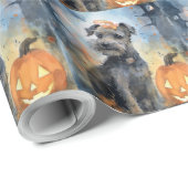 Halloween Chesapeake Bay Terrier mit Pumpkins Geschenkpapier (Rolleneckpunkt)