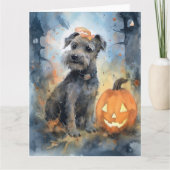 Halloween Chesapeake Bay Terrier mit Pumpkins Karte (Vorderseite)