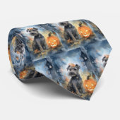 Halloween Chesapeake Bay Terrier mit Pumpkins Krawatte (Gerollt)