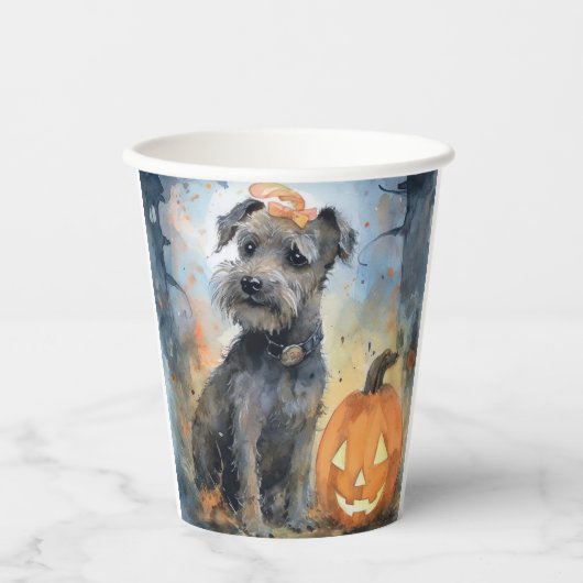 Halloween Chesapeake Bay Terrier mit Pumpkins Pappbecher (Vorderseite)