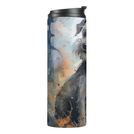 Halloween Chesapeake Bay Terrier mit Pumpkins Thermosbecher (Nach links gedreht)