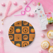 Halloween Chessboard Pappteller (Party)