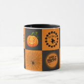 Halloween Chessboard Tasse (Zentrum)