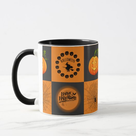 Halloween Chessboard Tasse (Links)