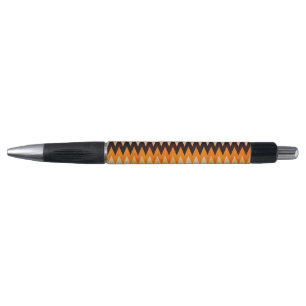 Halloween-Chevron-Zickzack-Muster – Orange & Schwa Kugelschreiber