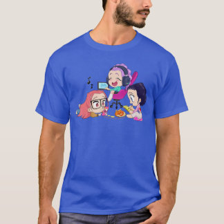 Halloween Chibi Huntri chillen zu Hause Freunde T-Shirt
