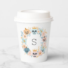 Halloween Chic Modern Pink Blue Urkaffee Pappbecher