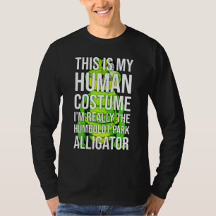 Halloween Chicago Humboldt Park Alligator Kostüm T-Shirt