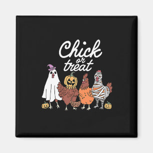 Halloween Chick or Leckerei Funny Ghost Chicken La Magnet