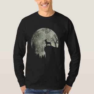 Halloween Chihuahua Chihuahua Hund Mond Heulen In  T-Shirt