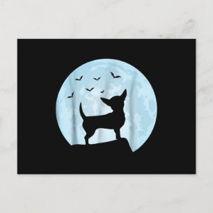 Halloween Chihuahua Dog Gift Trick or Treat Postkarte
