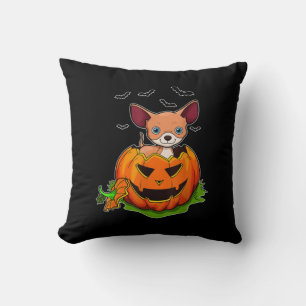 Halloween Chihuahua Dog Lovers Pumpkin Grunge Jack Kissen