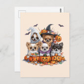 Halloween Chihuahua Dogs Postkarte (Vorne/Hinten)
