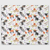 Halloween Chihuahua Geschenkpapier (Flach)