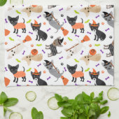 Halloween Chihuahua Geschirrtuch (Gefaltet)