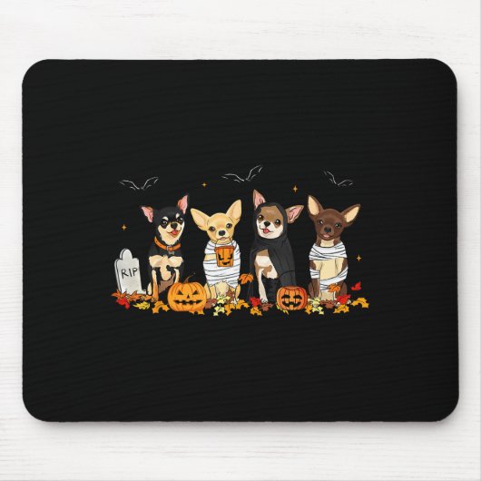 Halloween Chihuahua Ghost Soky Chihuahua Lovers Do Mousepad (Vorne)