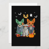 Halloween Chihuahua Hund Hexe Niedliche Geschenkgu Ankündigung (Vorne/Hinten)