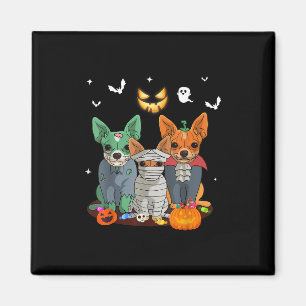 Halloween Chihuahua Hund Hexe Niedliche Geschenkgu Magnet
