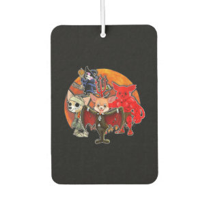 Halloween Chihuahua Kostüm Mummy Evil Hexenkürbis Autolufterfrischer