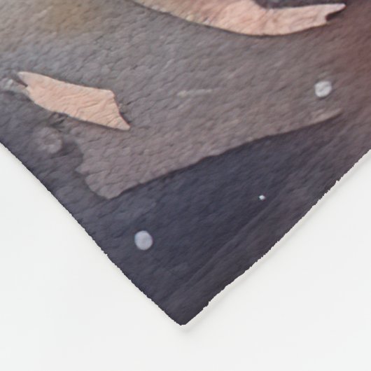 Halloween chihuahua mit Pumpkins Beängstigend Fleecedecke (Ecke)