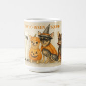 Halloween Chihuahua Mug – Cute Ghost, Pumpkin, Kaffeetasse (Mittel)