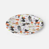 Halloween Chihuahua Pappteller (Schrägansicht)