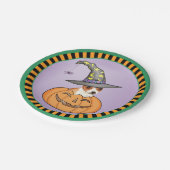 Halloween Chihuahua Pappteller (Schrägansicht)