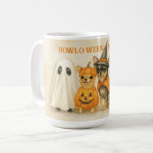 Halloween Chihuahua Tasse – Süßer Geist, Kürbis, (Vorderseite Links)